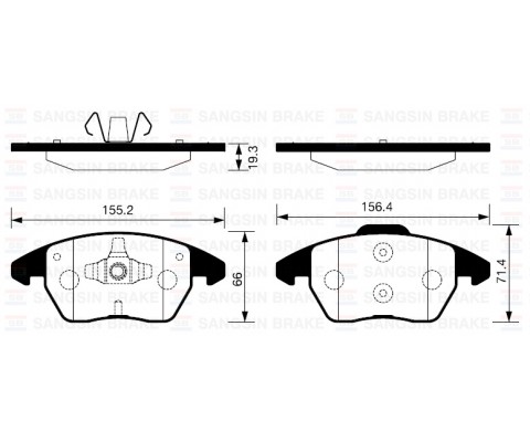 ÖN BALATA P307 03 207 1.6 07 308 07 3008 09 C4 04 GDB1605