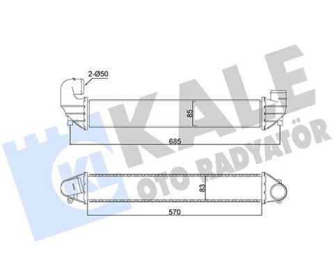 İNTERCOOLER GALAXY-SEAT ALHABRA-VOLKSWAGEN SHARAN 1.9 TDI 00 03