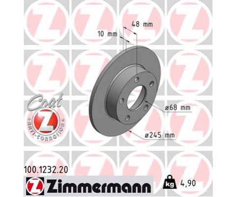 ARKA FREN AYNASI PASSAT 1.8 20V-1.9TDI-2.5-2.8 96 AUDI A4 2.5 QUATTRO 96-01 245x10x5DL 986478888-986479B56-DF4026