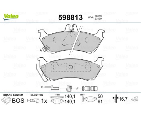 FREN BALATASI ARKA MERCEDES ML-CLASS W163 98 05