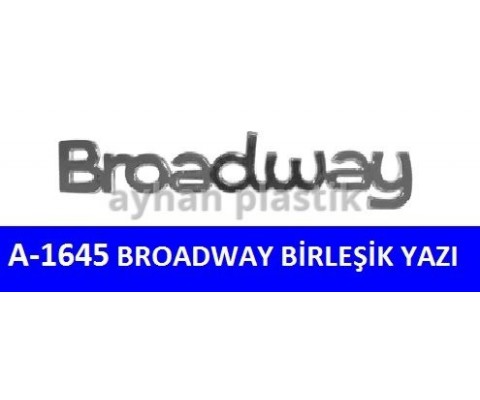 ARKA YAZI BROADWAY BİRLEŞİK