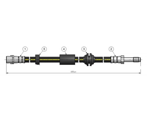 ON FREN HORTUMU VOLVO C30 06 15 C70 II 06 15 S40 II 05 12 V50 05 12