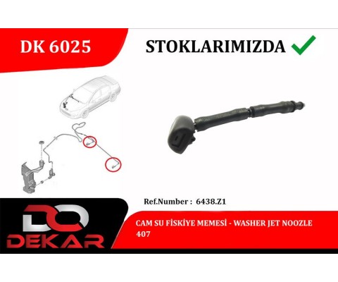 CAM SU FISKIYE MEMESI PEUGEOT P407 04 10