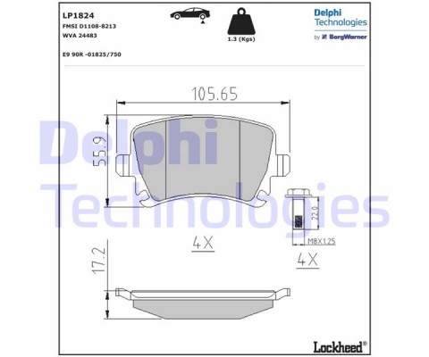 ARKA BALATA PASSAT-CC-CADDY-GOLF5-GOLF6-JETTA-A3-A6-LEON-OCTAVIA-SUPERB 04 GDB1622