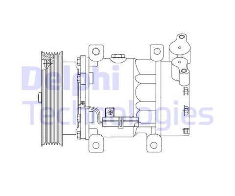 KLIMA KOMPRESORU MERCEDES CITAN W415 12 . RENAULT CLIO III 04 12 KANGOO II 08 MODUS 04 MICRA III 03 10 QASHQAI J10 06 13 1.5dCi K9K 12V 6 KANAL 125MM