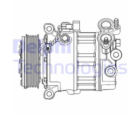 KLIMA KOMPRESORU FORD FOCUS III 11 1.6 TDCI MONDEO IV 07 14 1.6 TDCI VOLVO V60 I 10 V40 10 V50 10 S60 II 10 S40 II 10 C30 10 1.6D D 4162 T