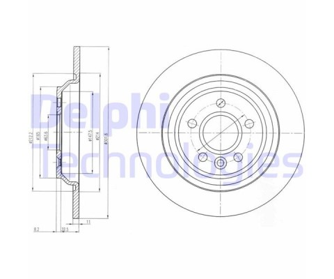 ARKA FREN AYNASI VOLVO S60 II-10 V60 10 V70 08 XC70 07 S80 10 302x5DL