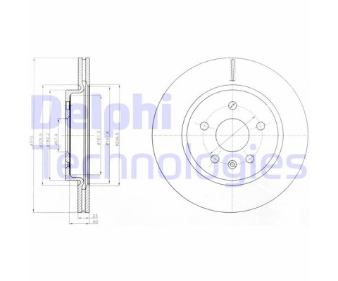 ARKA FREN AYNASI INSIGNIA A 08 SAAB 9-5 YS3G 10 17 JANT-18 JANT 315x22.9x5DLxHAVALI