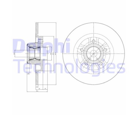 FREN DISKI ARKA MERCEDES CITAN W415 13 21 . RENAULT KANGOO II 08 274x11x5DL RULMANLI