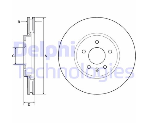 ÖN FREN AYNASI 17 INÇ ASTRA J 09 ZAFIRA C 11 321x30x28/5D/HAVALI 13502826