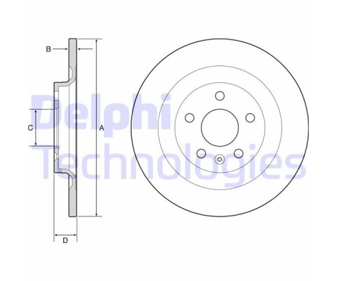 ARKA FREN DİSKİ VOLVO XC40 536 2017 2021 CAP 302X 5 BIJON 16 İNÇ