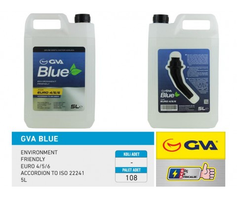 GVA BLUE SIVISI 5 LT EURO 4-5 / BİNEK EURO 6 HUNİLİ AMBALAJ