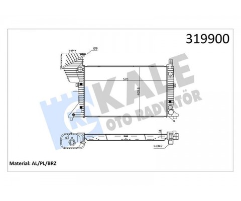 MOTOR SU RADYATORU MERCEDES SPRINTER B901 B904 96 06