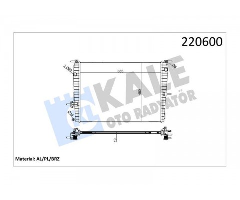 RADYATÖR RENAULT FLUENCE 1.6 BENZİNLİ 1 SIRA ALB SİSTEM