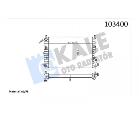 MOTOR SU RADYATORU ESCORT CLX 1.6 ZETEC 95 01 2 SIRA AL PL