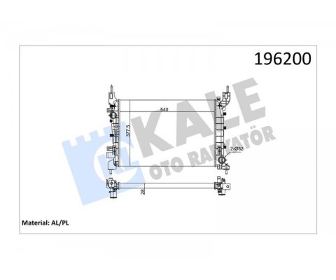 RADYATÖR LINEA 1.4 MPI 1 SIRA AL PL SİSTEM