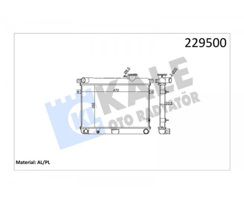 RADYATÖR M131 EM-YM 470x292x34 2 SIRA AL PL SİSTEM