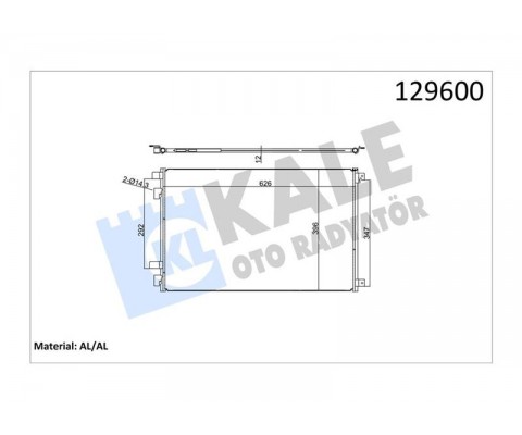 KLİMA RADYATÖRÜ KONDENSER RENAULT MEGANE II 03 SCENIC II 03 GRAND SCENIC II 03 1.5dCi 1.6 1.9dCi 2.0