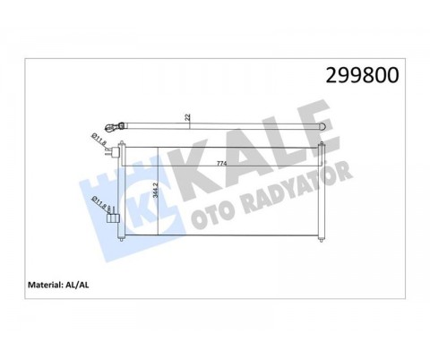 KLIMA RADYATÖRÜ CONNECT 02 14 1.8 TDCI 75-90-110PS