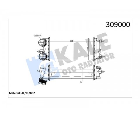 TURBO INTERCOLL RADYATORU TRANSIT COURIER FIESTA VI 08 B MAX ECOSPORT 13 1.5TDCI 1.6TDCI