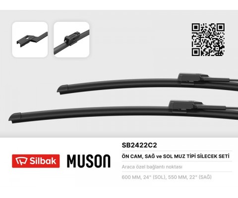 SİLECEK SÜPÜRGESİ 600/550MM MUZ TİPİ AUDI Q5 11/08