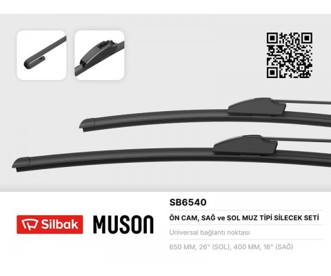 SİLECEK SÜPÜRGESİ 650/400mm MUZ TİPİ P206 98 COROLLA VERSO 02