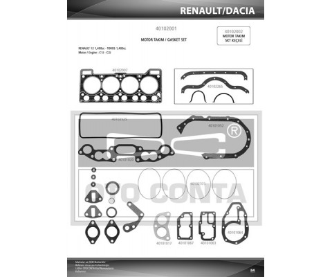 MOTOR TK CONTA STD 1.20mm R12 1400c