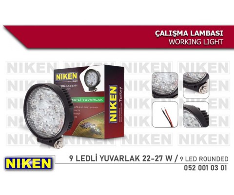 CALISMA LAMBASI 9 LEDLİ YUVARLAK