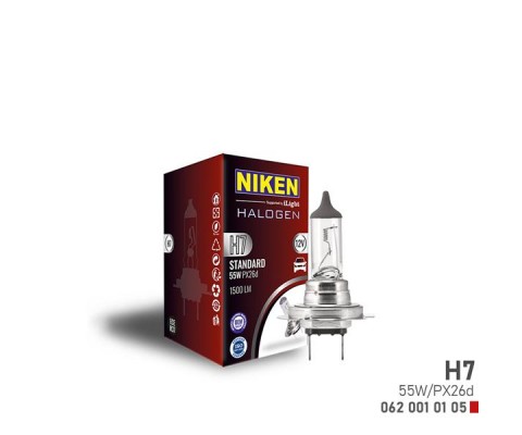 NIKEN H7 55W HALOJEN AMPUL PX26d 12V