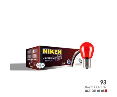 NIKEN 93 AMPUL ŞAŞI TERS YK TIR.BAW15s PR21W KR 10LU