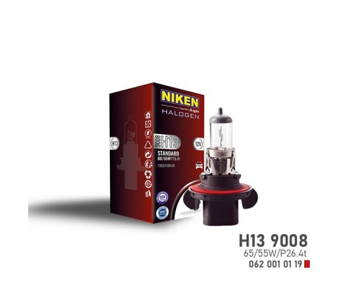 NIKEN 9008 H13 60W/55W HALOJEN AMPUL P26.4t 12V