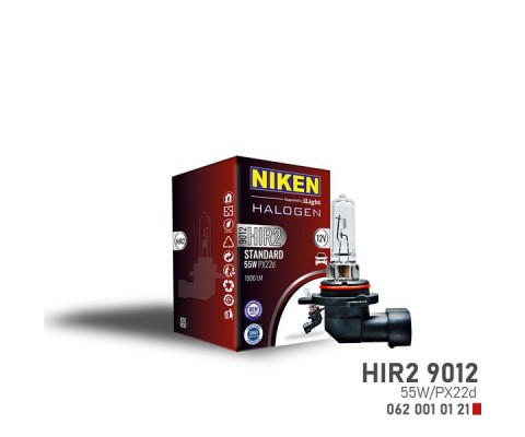 NIKEN 9012 HIR2 55W HALOJEN AMPUL PX22d 12V