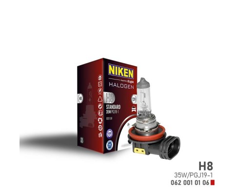 NIKEN H8 35W HALOJEN AMPUL PGJ19-1 12V