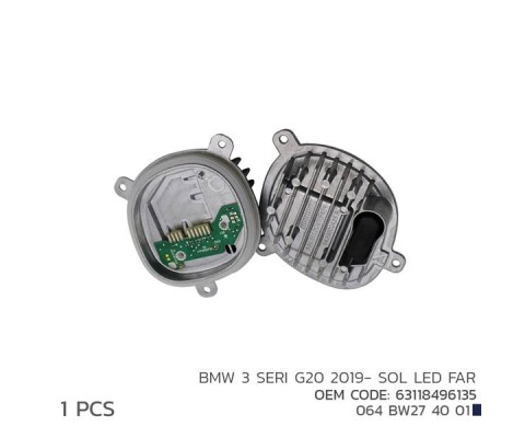 BMW 3 SERI G20 2019- SOL LED FAR MODÜL 63118496135