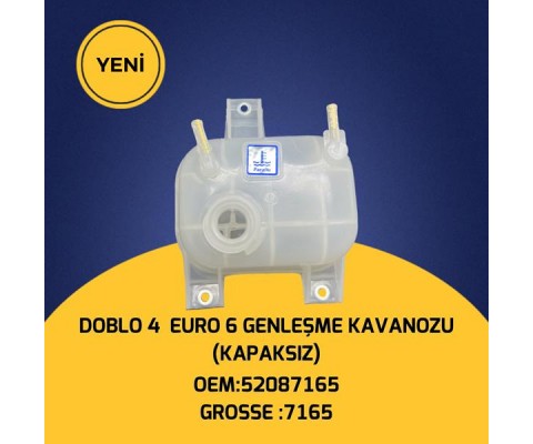 RADYATÖR EK SU DEPOSU GENLEŞME KAVANOZU KAPAKSIZ DOBLO IV 1.3 EURO 6