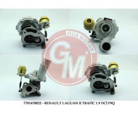 7701478022-TURBO LGN II-TRAFIC II-MASTER II-MGN 1.9 DCİ F9Q -MOVANO-VIVARO 1.9 DTİ