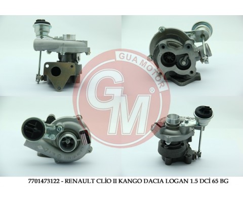 TURBO KOMPLE CLIO II 01 SYMBOL 02 KANGO 02 DACIA LOGAN 05 MICRA 03 1.5DCI K9K 65 BG