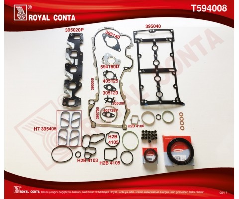 MOTOR TAKIM CONTA REINZ CORTE KEÇE S.LAST-SKC SİZ DOBLO-PUNTO-500 1.3MTJ 10 199.A3/A9/B1/B4-223.A9