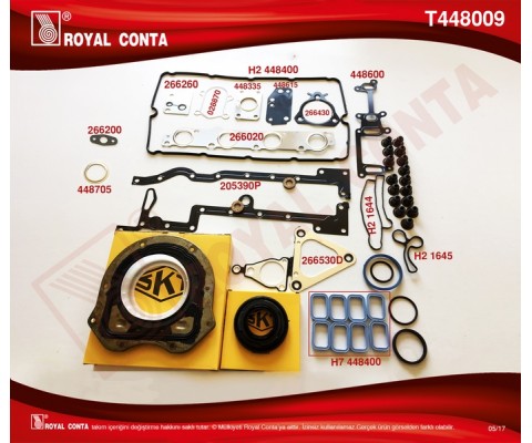 MOTOR TAKIM CONTA SKT KEÇELİB REINZ S.LASTİKLİ SKCSIZ TRANSIT V184 2.4 TDI 01 06