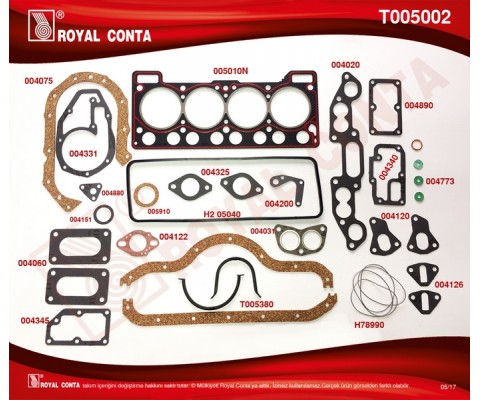 MOTOR TAKIM CONTA KEÇESİZ R12 1400