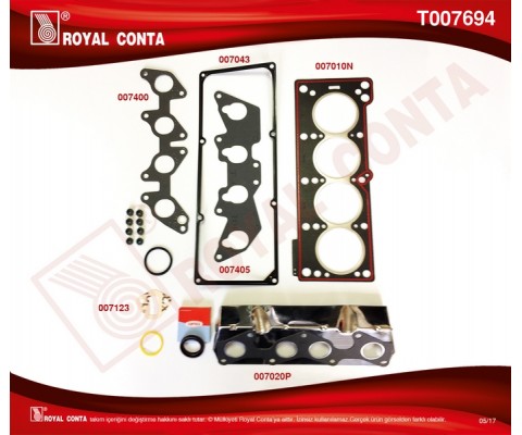 MOTOR ÜST TAKIM CONTA SKT R9 BROADWAY RNI-R19-CLIOE6J-E7J 1.4