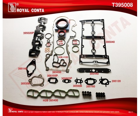 MOTOR TAKIM CONTA SKC SİZ DOBLO-CORSA-IDEA-PUNTO-PANDA 1.3 JTD