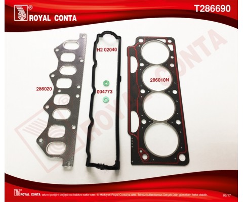 ÜST TAKIM CONTA CLIO I 91 1.8 LAGUNA-MEGANE I 95 1.8-2.0 F3P 710/F3P 714 KEÇESİZ