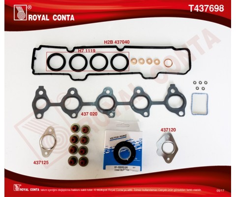 MOTOR ÜST TAKIM CONTA REINZ KEÇELİ S.LASTİKLİ SKCSİZ FIESTA 02 08 FUSION 02 08 1.4 TDCI 206-307 C3C2-C3I-C3II-C3III-XSARAII-NEMO-206-207-307-BIPPER DV4 1.4HDI MAZDA 2 1.4 CD 03 07