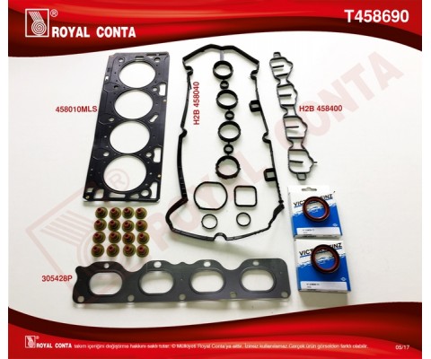 ÜST TAKIM CONTA REİNZ KEÇELİ SUBAP LASTİKLİ ASTRA H-J-INSIGNIA 1.6 16V 116HP A16XER-Z16XER