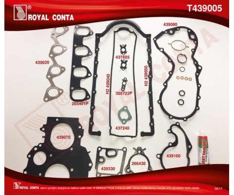 MOTOR TAKIM CONTA SKC.KEÇE VE S.LASTİĞİ YOKTUR SKCSİZ CONNECT 1.8 TDCI 02 14 FOCUS I 98 04 1.8TD