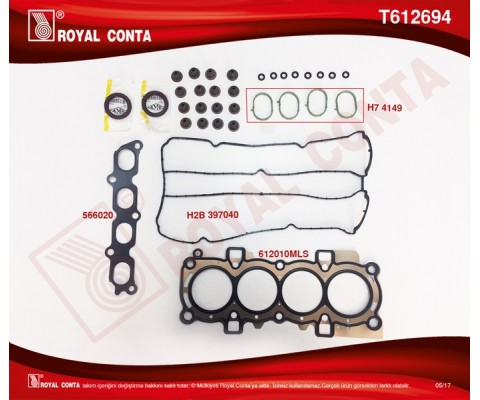 ÜST TAKIM CONTA SKT KEÇELİ S LASTİKLİ SKC .FIESTA VI 1.4 16V 97HP 10/08