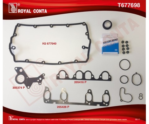 ÜST TAKIM CONTA BORA-CADDYIII-GOLF4-5 PASSAT-POLO-T5 1.9 TDI ASZ BXE AVF AVB AWX AXB BJB BXE BDJ