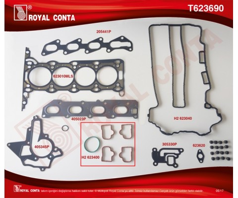 ÜST TAKIM CONTA SUBAP LASTİKLİ CORSA C-D - ASTRA G-H - MERIVA-ZAFIRA-VECTRA 1.2-1.4 16V Z12XE-XEP-