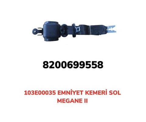 EMNİYET KEMERİ OTOMATİK SOL MEGANE II